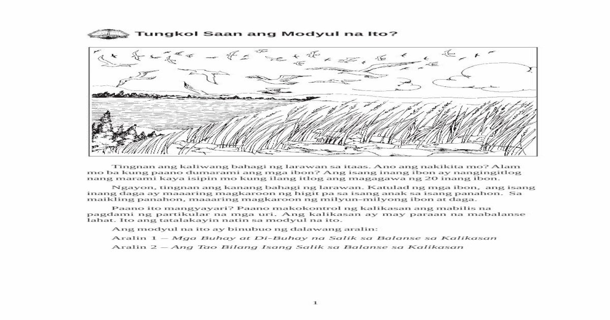 Tungkol Saan ang Modyul na Ito? - eSkwela Naga City · PDF file1 Tungkol