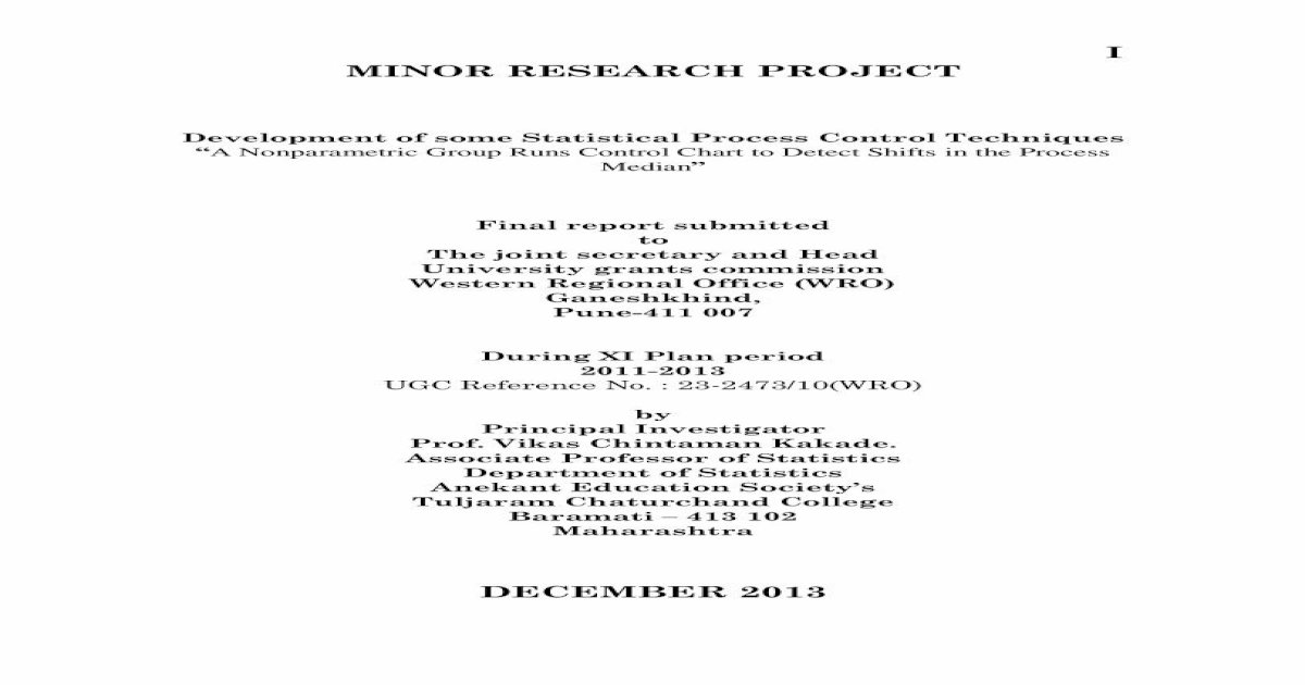 minor research projects for college teachers