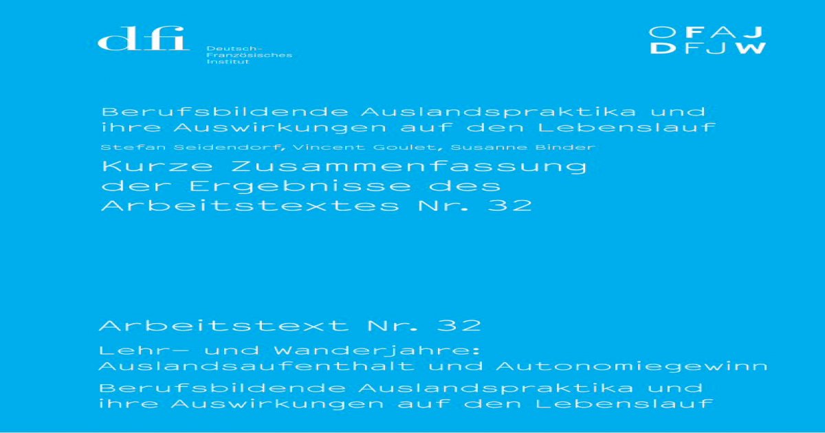 Stefan Seidendorf, Vincent Goulet, Susanne Binder Kurze - [PDF Document]