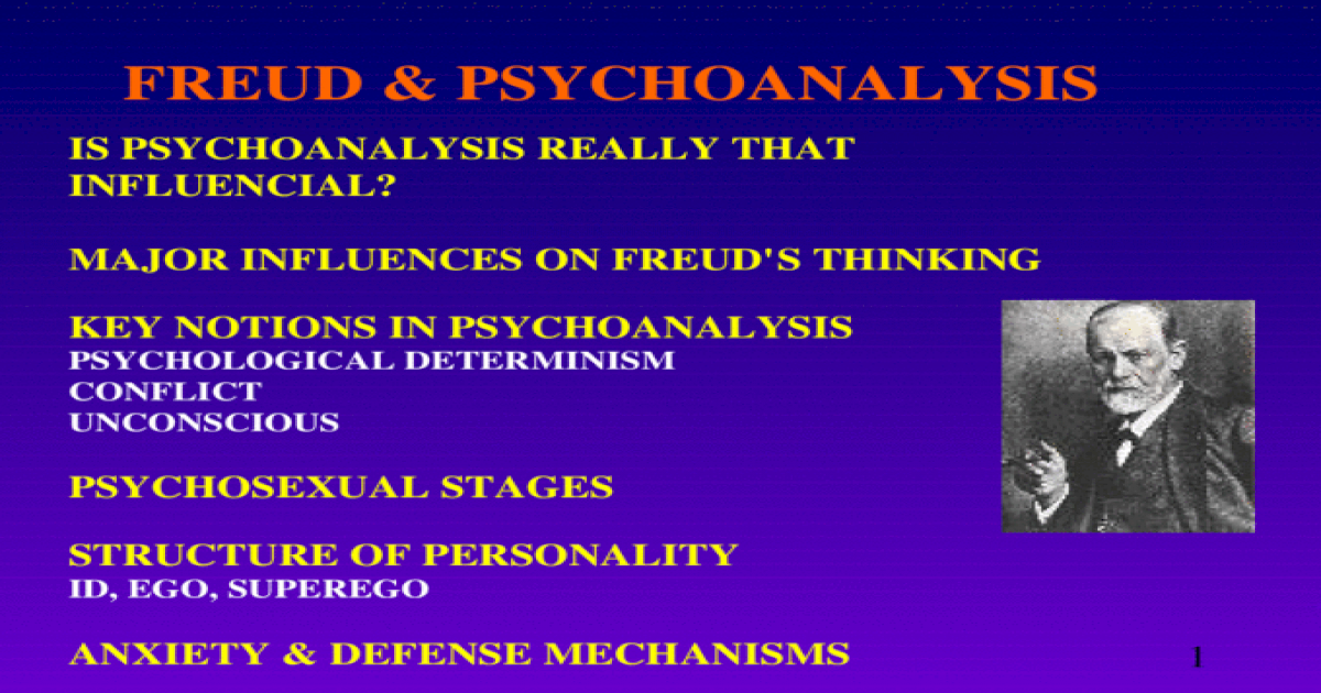 Freud And Psychoanalysis Ppt Powerpoint