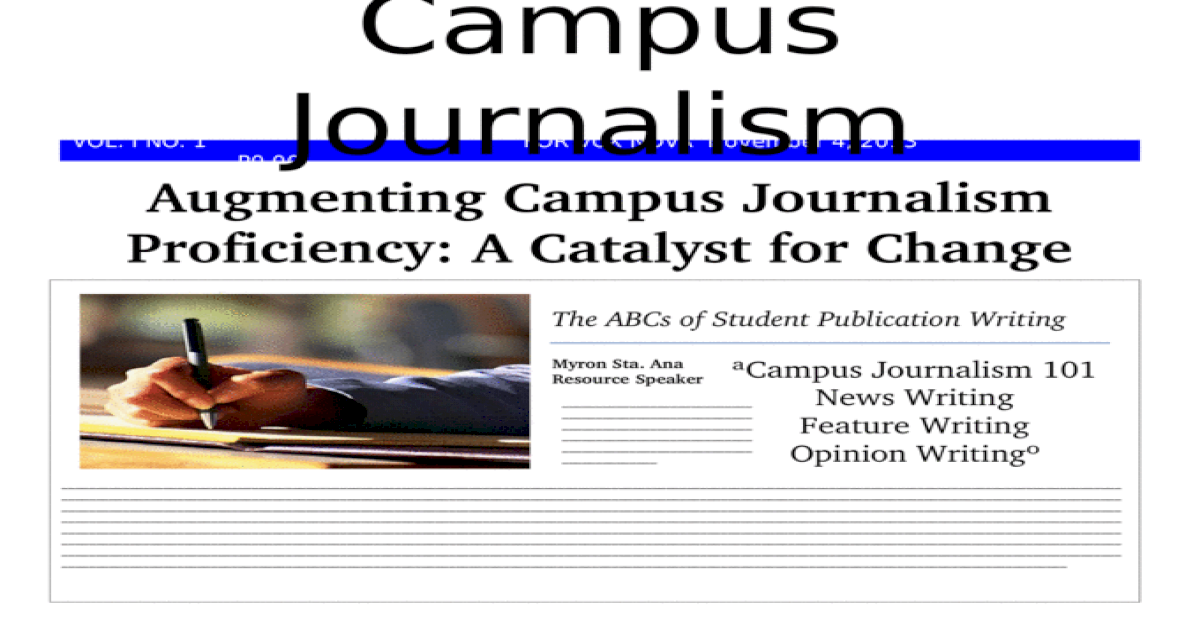 thesis about campus journalism