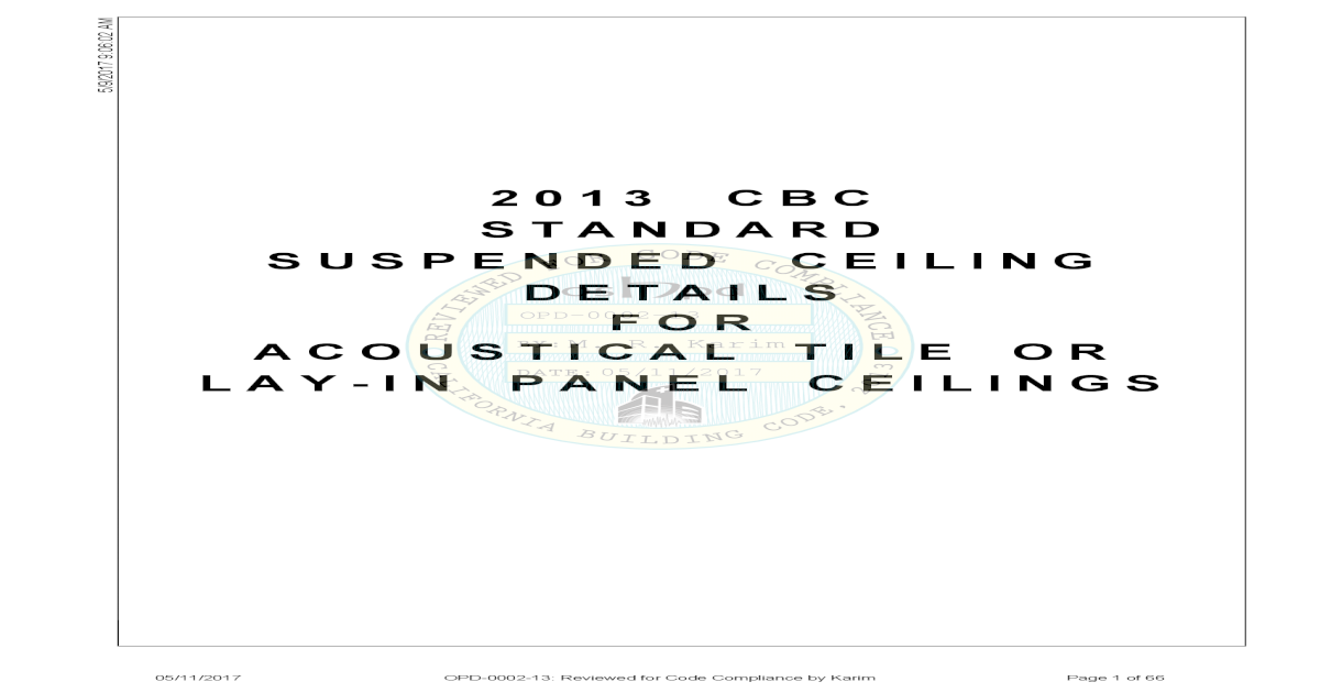2013 Cbc Standard Suspended Ceiling Details Pdf Document
