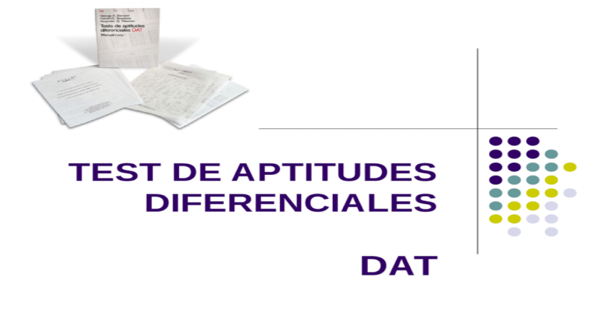 test-de-aptitudes-diferenciales-ppt-powerpoint