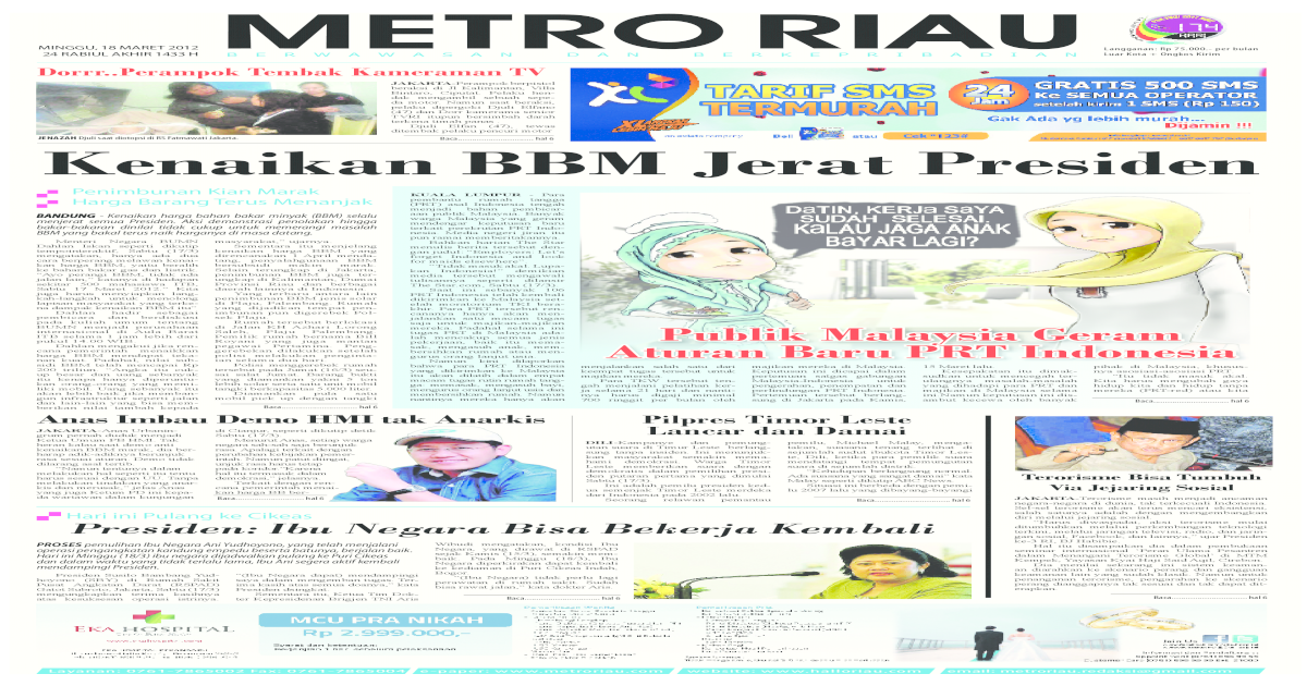 Metro Riau 18032012 Pdf Document