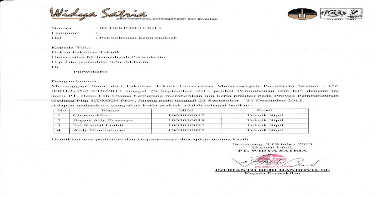 Surat Balasan Kp - [PDF Document]