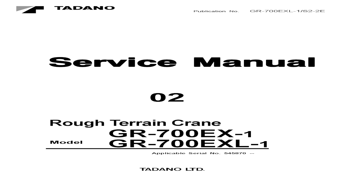 Gr 700exl 1 S2 2e Repair Manual Pdf Document