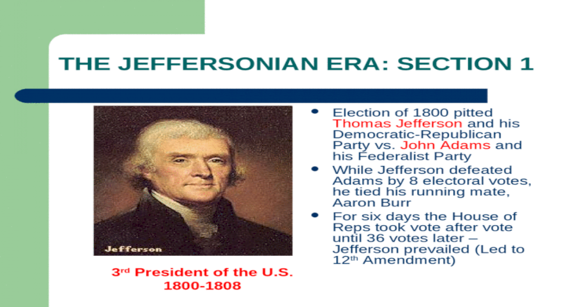 the-jeffersonian-era-section-1-ppt-powerpoint