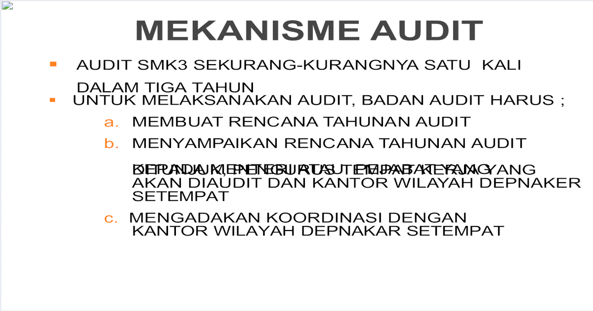 Mekanisme Audit Smk3 Pp 50 2012 Pdf Document