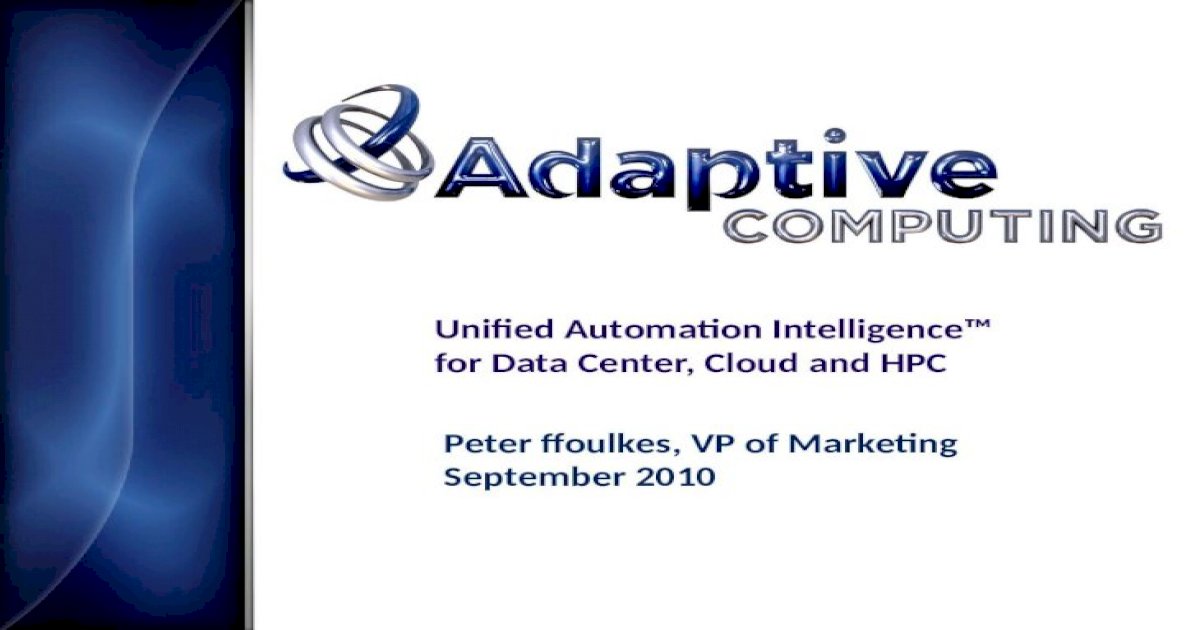 Unified Automation Intelligence™ for Data Center, Cloud