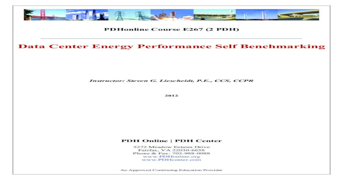 Data Center Energy Performance Self Benchmarking · PDF